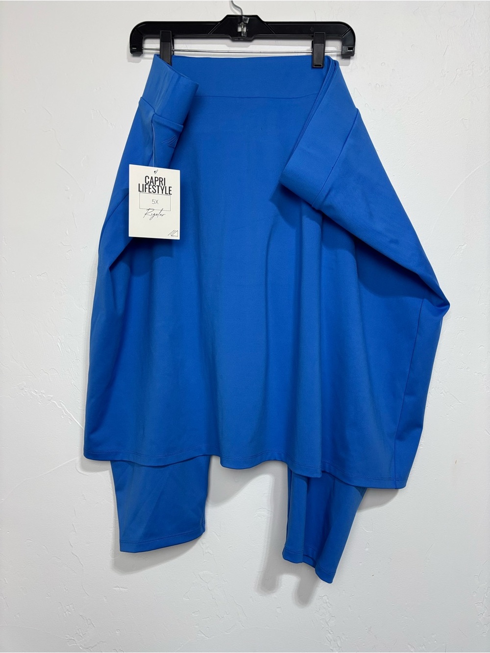 MOD Lifewear Capri Lifestyle Blue Skirted Leggings 5XL Plus NEW Athletic Active